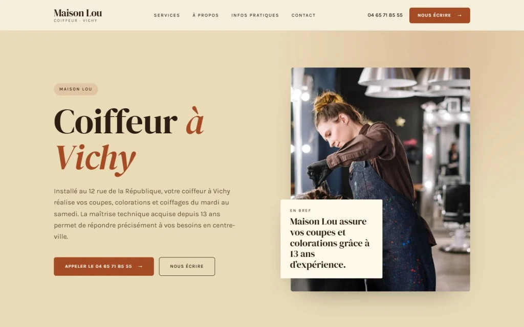 Style Rétro - crème et rouille, esprit vintage